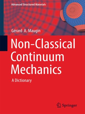 cover image of Non-Classical Continuum Mechanics